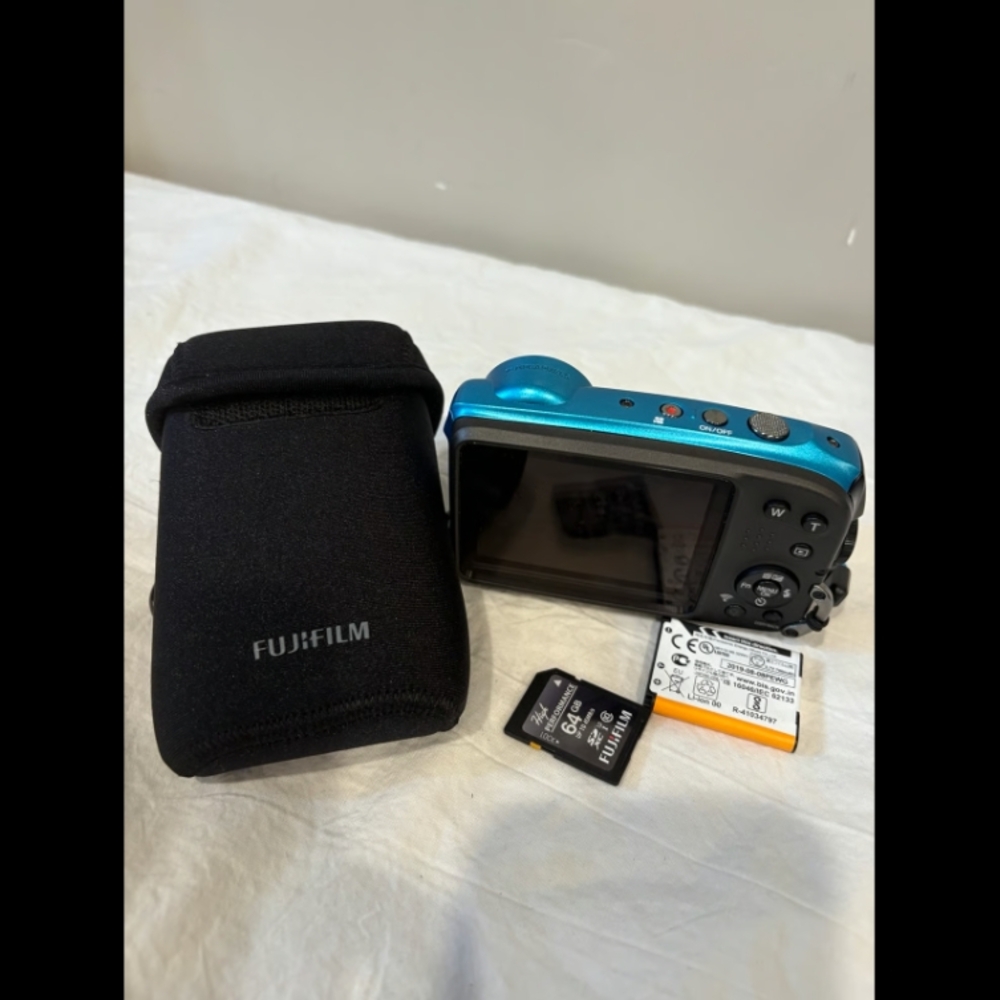 Fujifilm Blue Digital Camera with Accessories